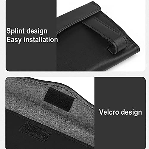 Bling Car Sun Visor Tissue Mask Box Holder, Bling Car Accessories for Women Girls, Hanging Crystal Sparkling Diamond Napkin Holder Paper Towel Cover,PU Leather Backseat Tissue Case