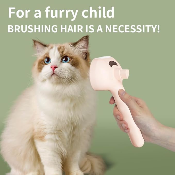 Pet Grooming Brush for Dogs and Cats, Pet Spray Massage Cleaning Tool, Hair Removal Comb, Professional Pets Care Accessory for Long or Short Haired Cats Hair Brush (Green)