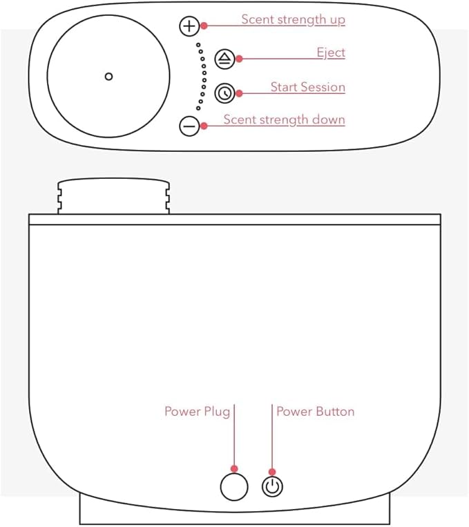 Aera Essential Oil Fragrance Diffuser + Good Riddance Scent Bundle for Large Rooms (500–1000 Sq Ft), Alexa Compatible + App Controlled Aromatherapy Waterless Diffuser – Hypoallergenic & Pet Safe
