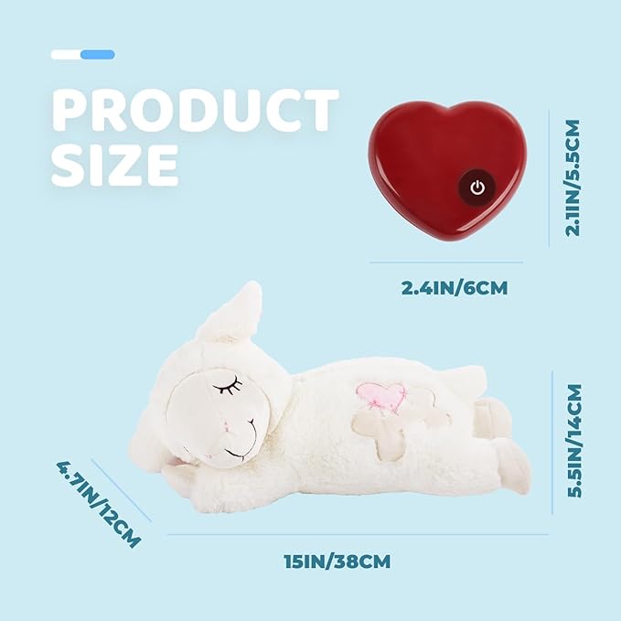 ALL FOR PAWS Puppy Heartbeat Stuffed Animal Toy, Dog Anxiety Toys Soothing Dog Crate Snuggle Sleep Aid Plush Comfort Toys