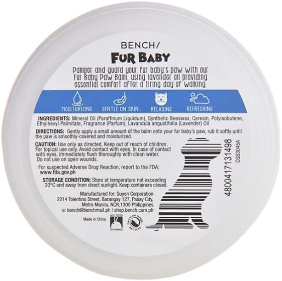 Bench Fur Baby Pet Paw Balm 45 g