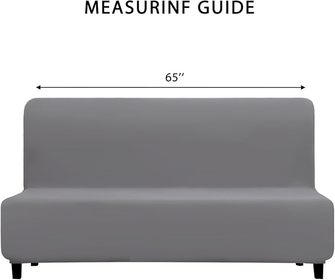 PureFit 100% Dual Waterproof Futon Cover, Couch Cover - Stretch Non Slip Fleece Sofa Covers Washable, Leakproof Furniture Protector for Kids, Pets, Dog (Light Gray)