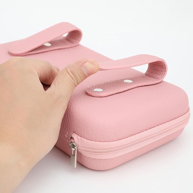 Car Tissue Holder, Sun Visor Tissue Holder, Zipper Car Visor Napkin Holder, PU Leather Backseat Tissue Case for Car,Vehicle (Pink)