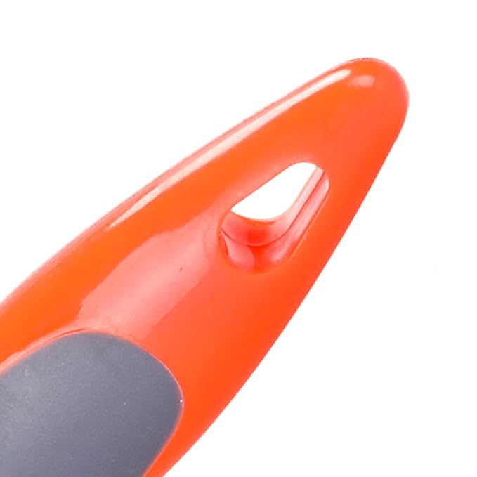 Godiyyer Rubber Pet Hair Removal Brush for Couch Clothes Dog Cat Pet Hair Carpet, Also Used as Dog Cat Bath Brush with Massage Effect (orange)