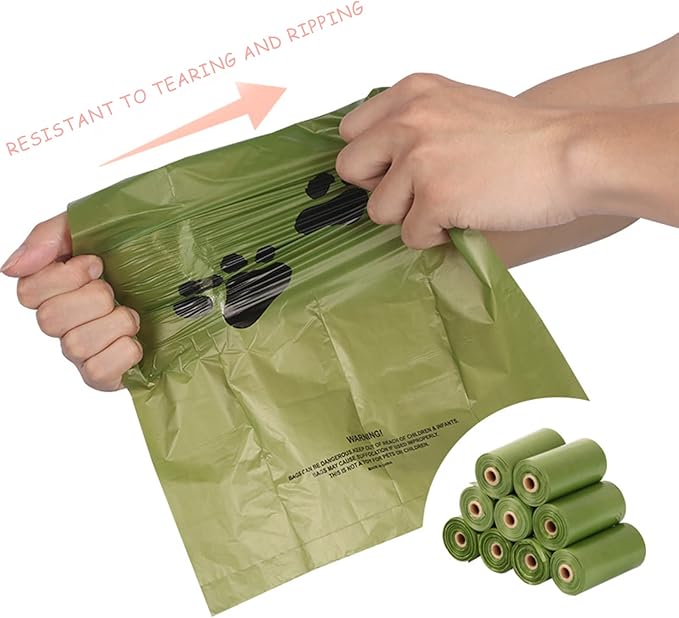 Morn Light 2 Pack Poop Bag Holder with Flashlight Waste Bag Dispenser for Leash with Clip and Battery Poop Bag Dispenser with Green Scented Poop Bags for Dog Walking(Black,2 Dispenser 60 Bags)