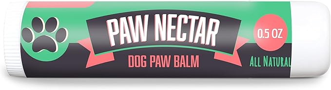 Natural Lick Safe Dog Paw Balm Jumbo 0.5oz - 100% Organic Dog Paw Pad Balm Protector, Moisturizer & Soother for Dry Cracked Paws, Hot Pavement - Heals, Repairs & Restores - Coconut Oil, Shea Butter