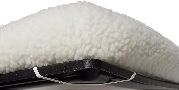 MidWest Homes for Pets QuietTime Dog Bed – White Fleece Bolster, Ultra-Soft and Machine Washable, Fits 24-Inch Crates and Carriers, for Small Breed Dogs