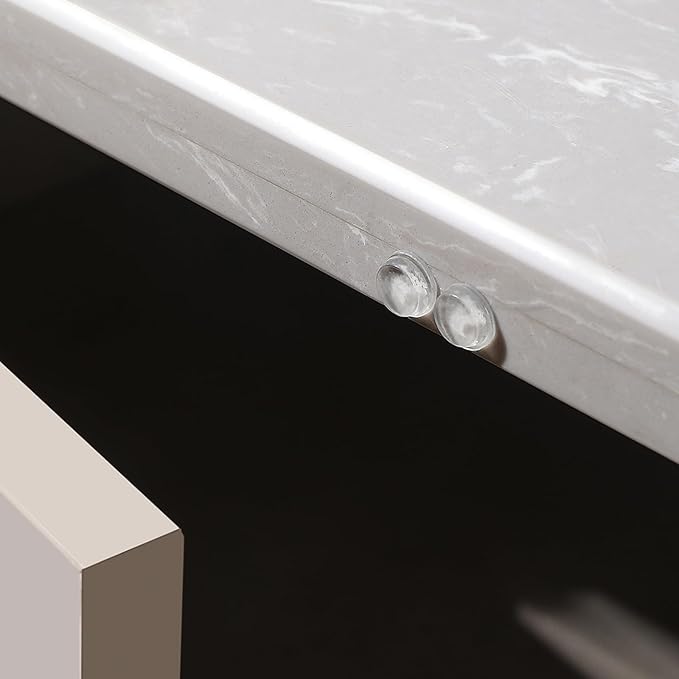Cabinet Bumpers Soft Self-Adhesive Clear Rubber Bumper- Cabinet Door Dots Clear Stoppers Furniture Noise Reducing Silicone Rubber Pads Extremely Durable(224Pcs)
