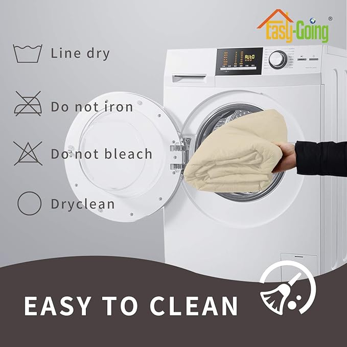 Easy-Going Sofa Slipcover Waterproof Couch Cover for 3 Cushion Couch Sofa Cover Furniture Protector Cover Pets Covers Washable Non-Slip Fabric Pets Kids Children Dog Cat (Sofa, Ivory)