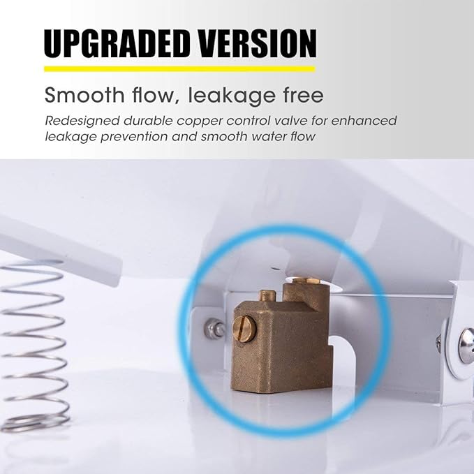 BACOENG Outdoor Dog Pet Water Sprinkler Easy Activated Dog Water Fountain Toy with Molar Rope, Upgrade Premier Valve Set (We Copper VS Others Plastic)