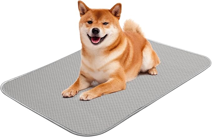 Buvlnee Summer Dog Cooling Mat Washable Ice Silk Self Cool Pad for Small Medium Large Dogs and Cats, Pet Sleeping Pad for Crate, Bed, Indoor & Outdoor Floor, Car Seats
