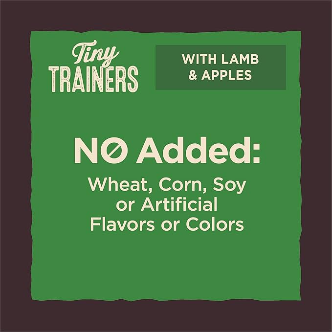 Wellness CORE Tiny Trainers Dog Treats, Natural, Training Treat, Grain Free, Lamb & Apple (6 Ounce Bag)