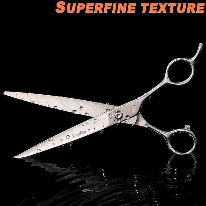 High-end Professional Dog Grooming Scissors Pet Grooming Shears 7.5 Inches Extremely Very Sharp Made Of Stainless Steel Alloy By Hand For Dog Cat Groomer