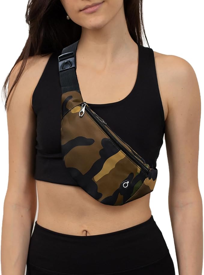 Fanny Pack for Men Women, Waterproof Sports Waist Bag Pack, Belt Bag for Travel Hiking Running