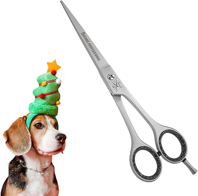 Hair Cutting Scissors, Grooming Scissors 4.5"/5.5"/6.5"/7"/8"/ Hair Cutting Shear Dog/Puppy/Cat Stainless Steel with,Sharp Edge Blades, Dog Grooming Scissors Perfect for Barber & Dog Groomer