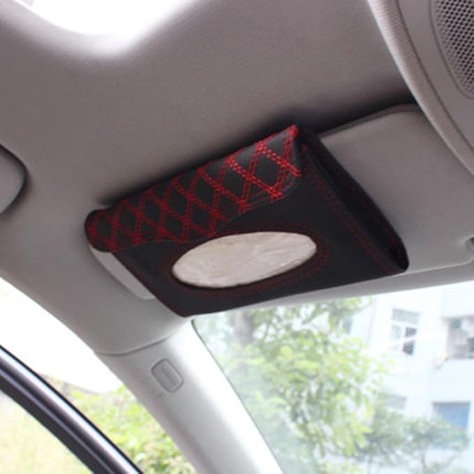 Universal Paper Towel Napkin Holder Box Tissue Case Cover for Car Sun Visor