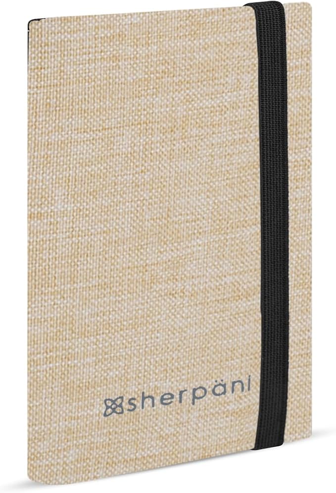 Sherpani Vienna, RFID Blocking Passport Holder, Travel Passport Cover Wallet, Travel Documents Organizer Protector for Women, Travel Gift (Straw Lite)