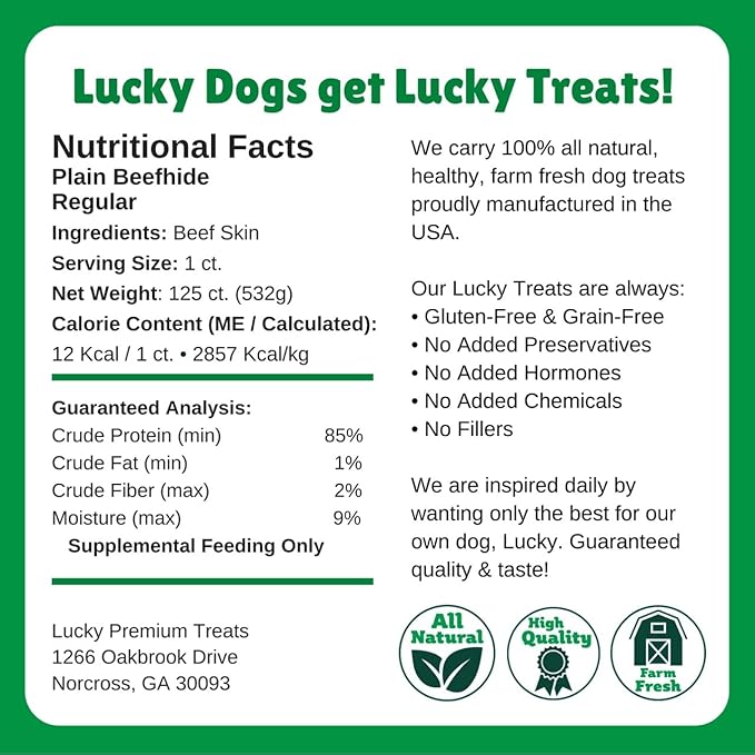 Natural Rawhide Twist Sticks Dog Treats – 125ct. Premium Rawhide Chew Sticks – Long Lasting Chews for Small Dogs and Puppy Treats Made with Natural Beef Hide