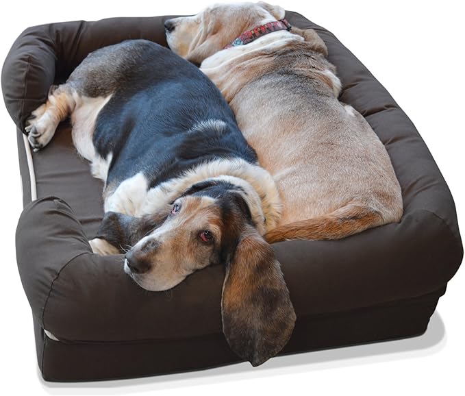 PetFusion Ultimate Dog Bed, Orthopedic Memory Foam, Multiple Sizes and Colors, Medium Firmness Pillow, Waterproof Liner, YKK Zippers, Breathable 35% Cotton Cover