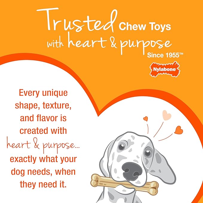 Nylabone Customer Favorites Power Chew Toy Bundle for Dogs, Indestructible Dog Toys for Aggressive Chewers, Pack of 3 Dog Toys, Flavor Medley, Large Dogs - Up to 50 lbs, 3 Pack