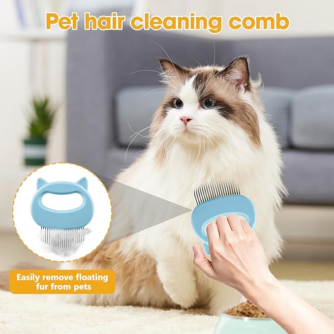 Pet Hair Removal Glove 2 Pack – Magic Gloves for Pet Hair, Dog & Cat Hair Remover, Reusable Pet Hair Removal Tool with Shell Comb for Sofa, Bed, Car, Bedroom & Living Room