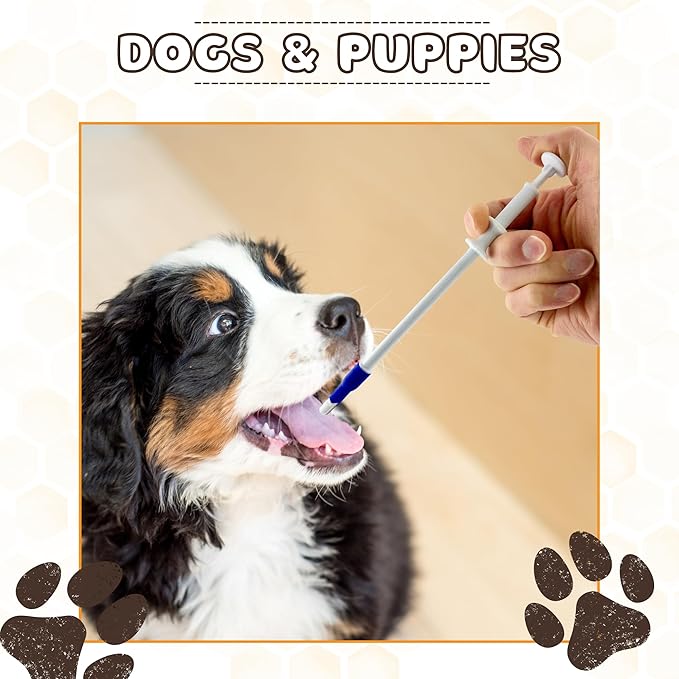 Pill Shooter for Dogs and Cats – Soft Tip Pet Piller for Easy Medication Delivery | Pill Gun Dispenser Tool for Small or Large Pets | Upgraded H- Bar Design Reusable Syringe Device – Blue, 1-Pack