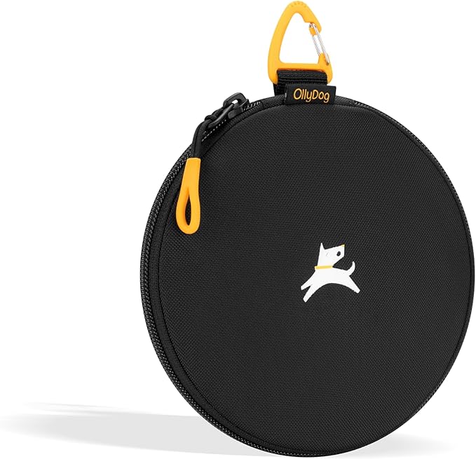 OllyDog Superbowl | Collapsible Dog Travel Bowl | 2 Compartment Food & Water | Foldable| Portable Dog Bowl | Hiking, Camping (Surf)