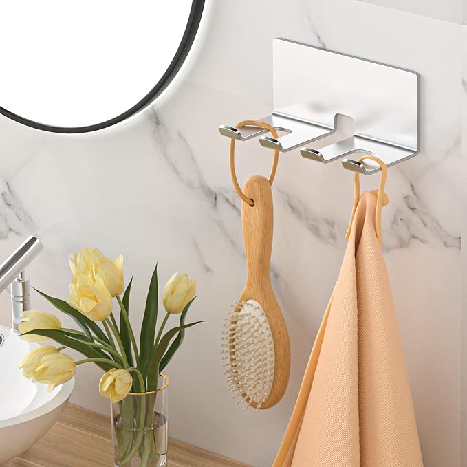 Electric Toothbrush Head Holder, Toothbrush Holders Wall Mounted, Electric Toothbrushs Holder, Bathroom Shower Tooth Brushing Holder, Tooth Brush Head Holder Organiser (Silver, Small)