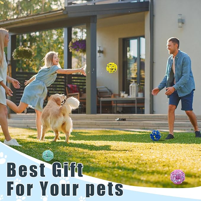 Magicorange Dog Balls 2 Pack Tennis Ball Toys Dog Toy for Aggressive Chewers Indestructible Teething Chew Toys Water Toy Fetch Ball for Dogs