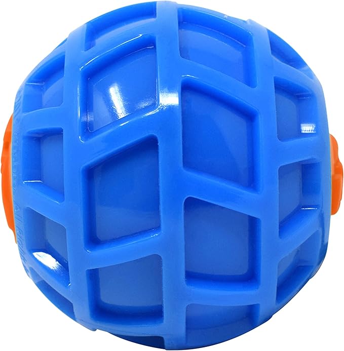 2.5in TPR EXO Squeak Ball - Blue/Orange