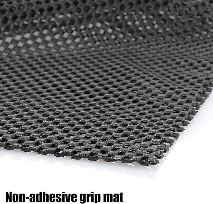 Trunk Mat for Cars Anti Slip Mat Cargo Liner Protector Durable Elastic Offers Protection Easily Cuttable to Different Sizes Universal Fit Multiple Use Car Roof Protector, Rug Non Slip Mat Pad (Black)