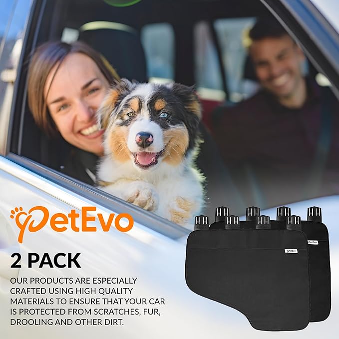 (2026 Version)-2X Extra Durable Premium Interior Car Door Protector from Dog Scratches - Pet Car Window Protector Door Covers - Waterproof Anti-Scratch, Scratch Resistant, Size 27" x 22