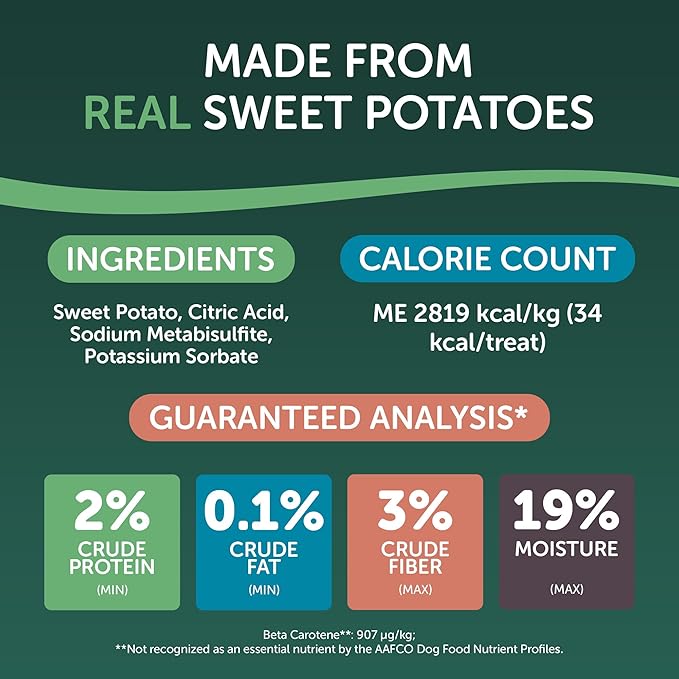 Sweet Potato Slices Dog Treats, 16oz