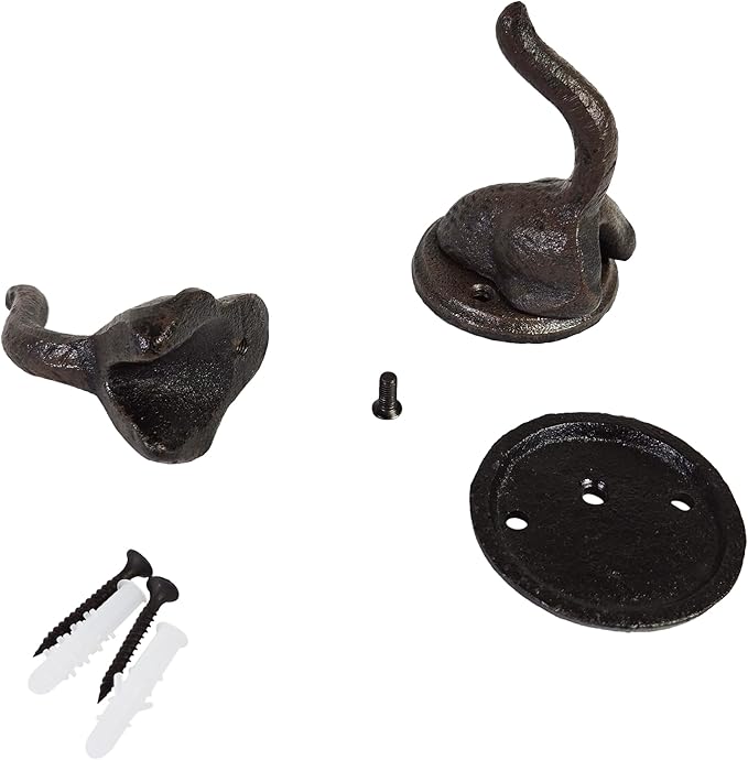 Lulu Decor Decorative Pet Tail Key Holder – Wall Mounted Key Hanger with 4 Hooks for Entryway & Home