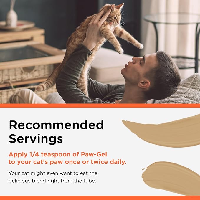 Nutri-Vet Hairball Paw Gel, Cat Hairball Remedy, Kitten Supplies, Hair Ball Relief for Cats, Fur Ball Remedy, Soybean & Coconut Oil, Chicken Flavor, 3 oz, Packaging May Vary