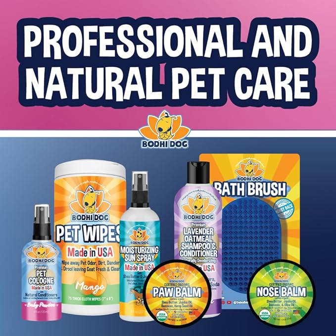 Bodhi Dog Premium Dog Cologne - Deodorizing Dog Perfume & Conditioner for Dogs & Cats - Natural Long Lasting Spray - Keeps Pets Fresh All Day - Gentle & Safe Formula, Made in USA (Baby Powder 4 Fl Oz)