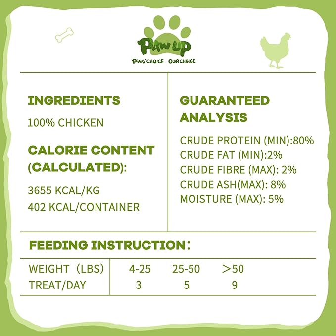 Freeze Dried Dog Treats, Raw Chicken Food for Dogs, Single Ingredient, High Protein Natural Healthy Topper, 3.8 oz