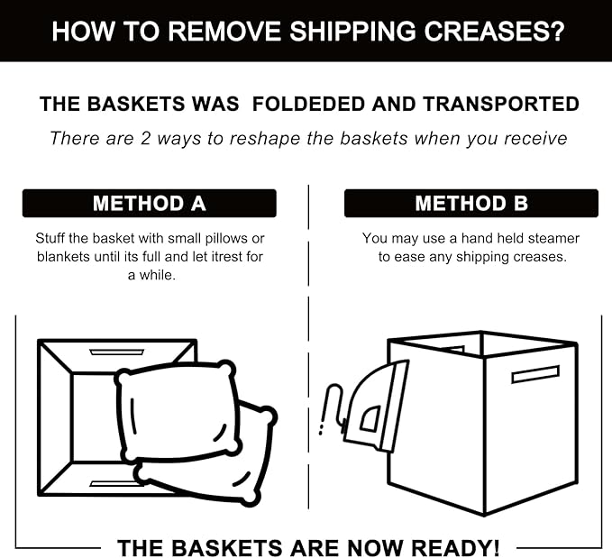 OIAHOMY Cube Storage Basket, 3-Pack Woven Cotton Rope Baskets for Storage, 11-Inch Cube Basket with Handles, Great for Shelves, Closets, Children's Toy Storage and Organization-Black & Brown