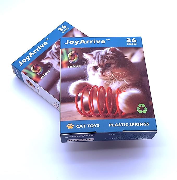 9 Colors Cat Spring Toy, Colorful Springs Self-Play Cat Toys for Indoor Cats,Interactive Cat Toy, Cat Kittens Spiral Coil Springs for Swatting,Biting,Hunting,Pouncing 72PCS