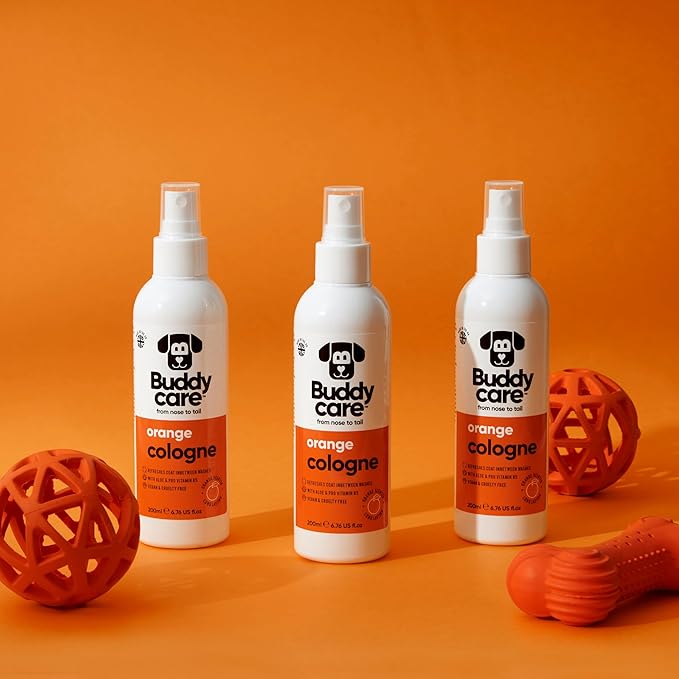 Dog Cologne - Orange - 200ml - Refreshing and Orange Scented Dog Cologne - Refreshes Between Dog Washes