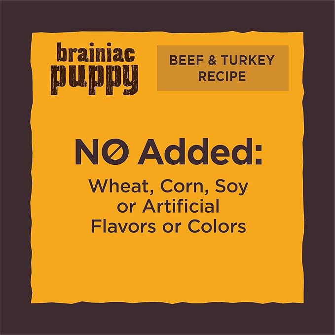 Wellness CORE Puppy Treats, Natural, Training Treat, Grain Free, Brainiac Beef & Turkey (6 Ounce Bag)