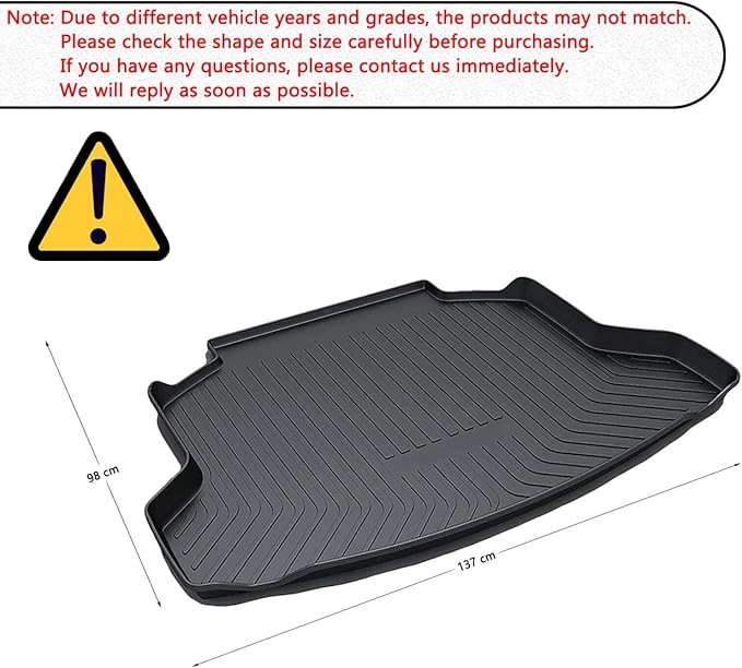 CRV Cargo Liners - All-Weather Protection Rear Trunk Tray Floor Mats Compatible with Honda CRV 2007-2016,3D-Designed Waterproof Durable Odorless Custom-Fit TPO Accessories