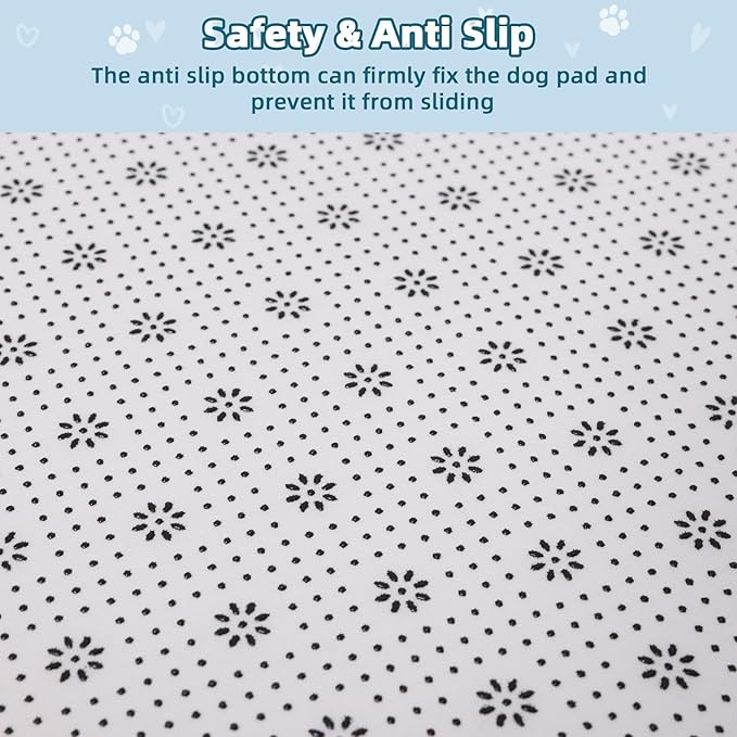Dog Crate Pad Mat, Waterproof Kennel Cage Mat, Cooling Pet Bed for Small Dogs, Outdoor Pet Bed with High Resilience Foam,Wipe Clean & Easy Rinse, Anti Slip 24 inch Graphite Grey