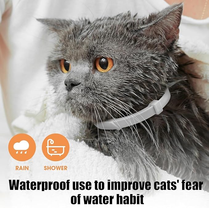 6 Pack Calming Collar for Cats, Adjustable Pheromones Cat Diffuser Pet Diffuser Anxiety Relief for Pet, 60 Day Long-Term Effect