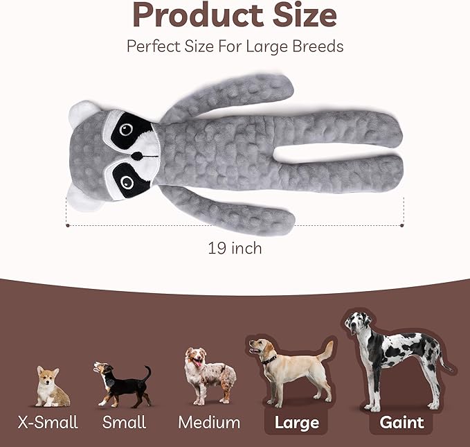 SHARLOVY No Stuffing Dog Toys 5 Pack, Crinkle Interactive Dogs Toy for Boredom, Puppy Toys for Teething to Keep Them Busy, Cute Squeaky Dogs Toy for Small, Medium, and Large Breed