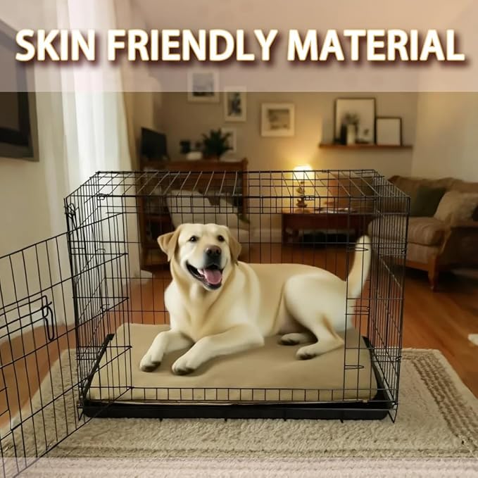 Dog Crate Pan Cover Washable Dog Bed Liner 36x24 Inch Universal Crate Pan Cover for Pet Cages Tray Fitted Pet Supplies