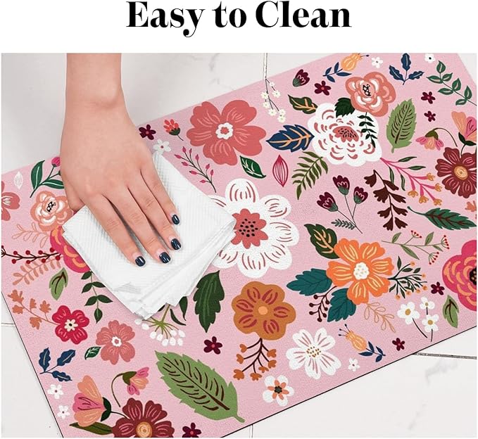 Dog Food Mats for Floors, Absorbent Dog Bowl Mat for Food and Water Dispenser Mat, Quick Dry Cat Food Mat Pet Supplies