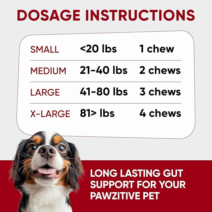 Chewable Probiotics for Dogs - Immune Support - Digestive Health - Probiotic Chews for Gut Health, Itchy Skin, Diarrhea - USA Product, Enzymes - Dog Digestive Support & Allergy Relief Chews