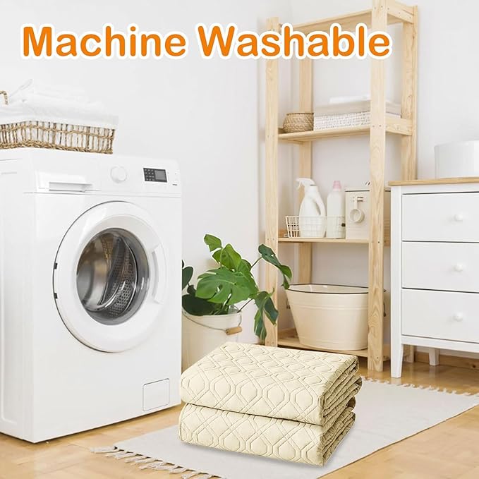 hyha Waterproof Dog Bed Blanket, Soft Pet Blankets, Waterproof Couch Cover for Dogs, Reversible Sofa Covers Washable for Furniture (30x53 Inch, Beige/Beige)
