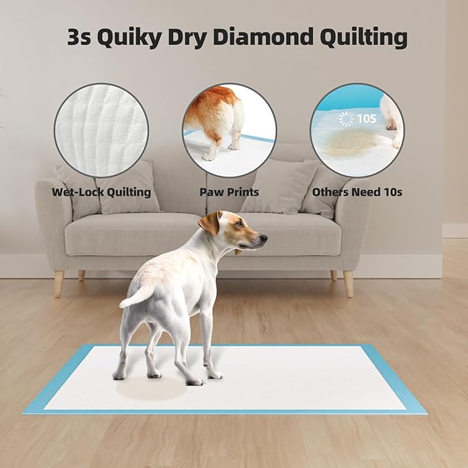Puppy Pads Extra Large 32"x40" 40 Count, Pee Pads for Dogs & Cats, Disposable Thicken Pet Training Pads for Doggie Rabbits, Incontinence Underpads Ultra Absorbent & Quick-Dry, Leakproof Potty Pad